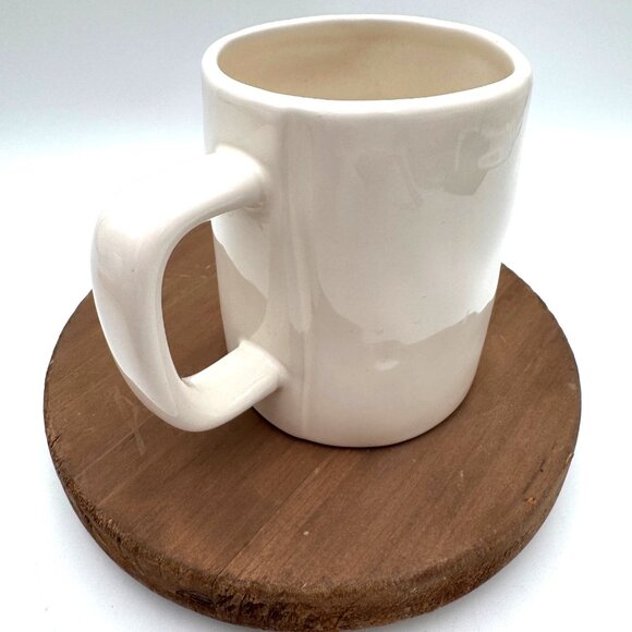Rae Dunn Cat Mom White Ceramic Coffee Mug With Modern Handwritten Text Design 12 - Picture 4 of 8